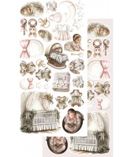 The Baby Girl - Set of SELF-CUTTING 6X12 6 Sheets