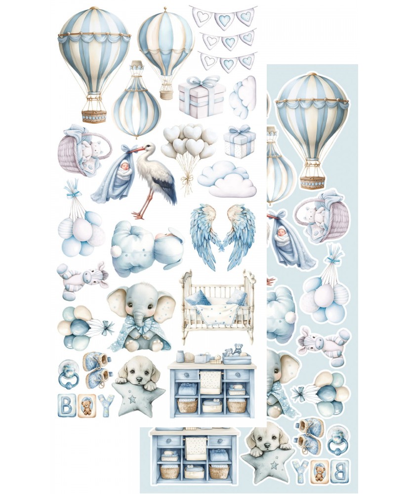 The Baby Boy - DIY Cut-Out Set 6x12