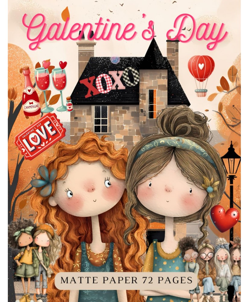 Galentine’s Day Ephemera Book 25 double sided page