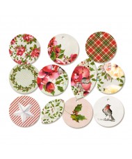 Rosy Cosy Christmas 01 Tag Set