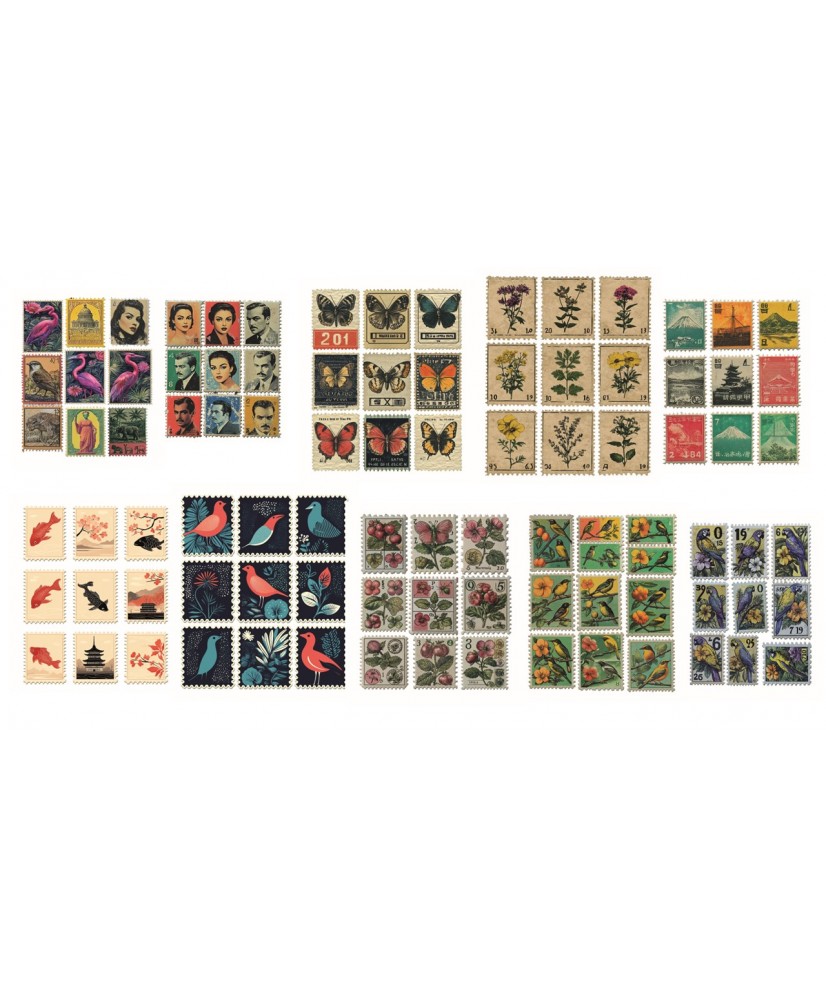 Sticker Set 10/Pkg Faraway mail