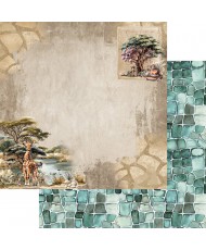Wild adventures -  Scrapbooking paper set 12 X 12 6Pg