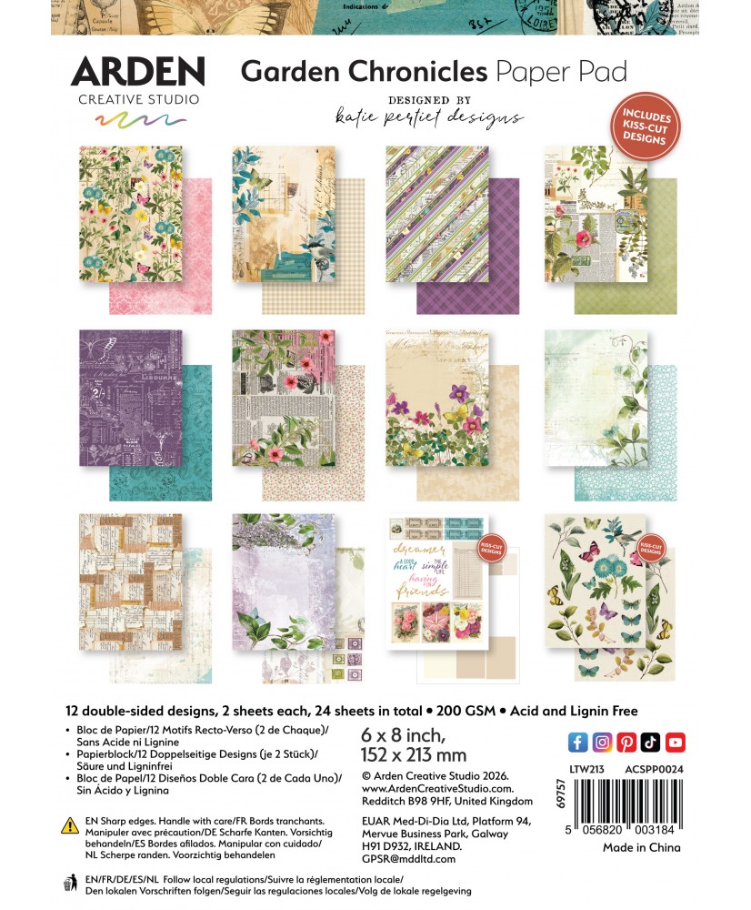 Garden Chronicles 6in x 8in Paper Pad (Pre-order)