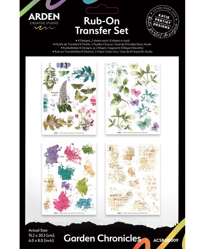 Garden Chronicles 6in x 8in Rub-On Transfer Set (Pre-order)
