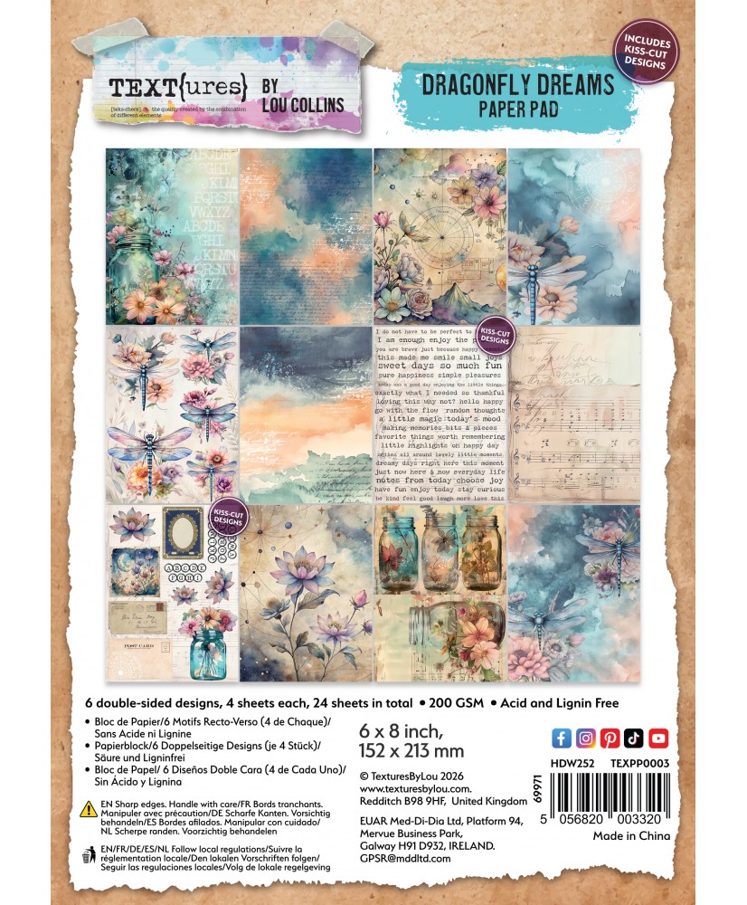 Dragonfly Dreams 6in x 8in Paper Pad (Pre-Order)