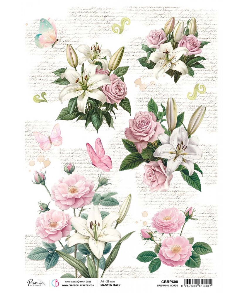 Rice Paper A4 Dreaming Words (Pre-order)