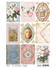 Rice Paper A4 Courtly Cards...