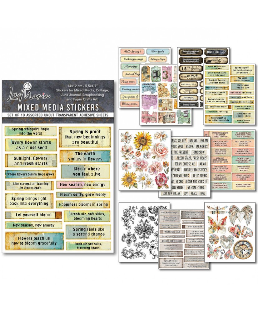 Sticker Set 10/Pkg The sound of spring (Pre-order)