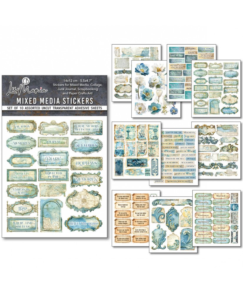 Sticker Set 10/Pkg Edge of the Ocean (Pre-order)
