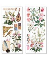 Courtly Love Art Stickers transparent adhesive sheets 5/Pkg (Pre-order)