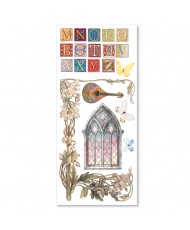 Courtly Love Art Stickers transparent adhesive sheets 5/Pkg (Pre-order)