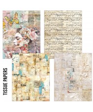 Craftmix Mixed The sound of spring A5 Paper Pack - 8 Sheets (Tissue & Vellum Variety) (Pre-order)