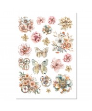 Rice Paper A4 MIXED 4/Pkg Lost in Time (Pre-order)