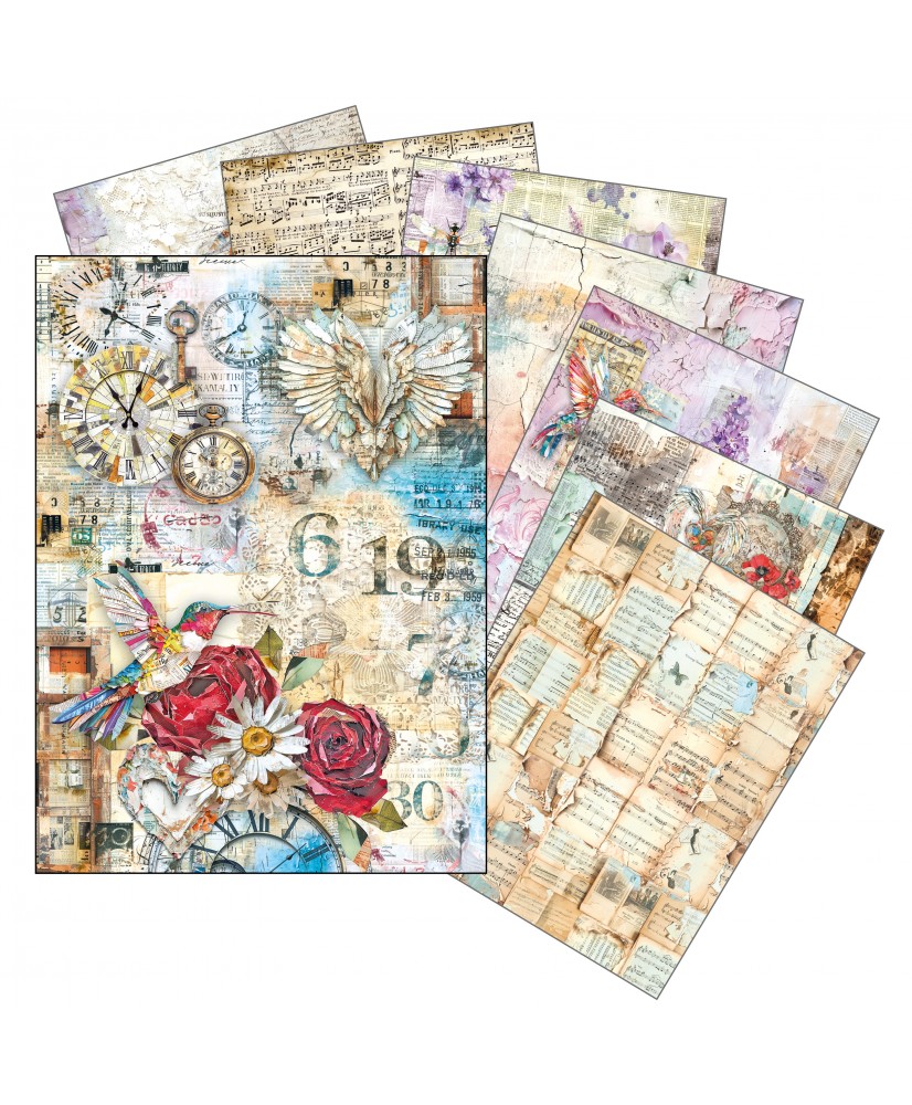 Rice Paper A5 MIXED 8/Pkg The sound of spring (Pre-order)
