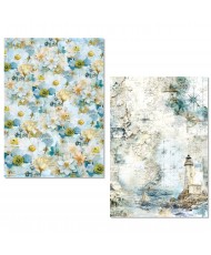 Rice Paper A5 MIXED 8/Pkg Edge of the Ocean (Pre-order)