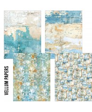 Craftmix Mixed Edge of the Ocean A5 Paper Pack - 8 Sheets (Tissue & Vellum Variety) (Pre-order)