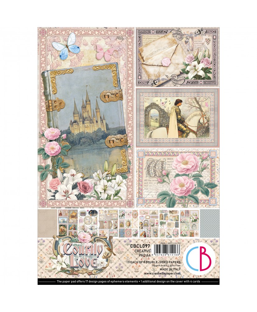 Courtly Love Creative Pad A4 9/Pkg (Pre-order)