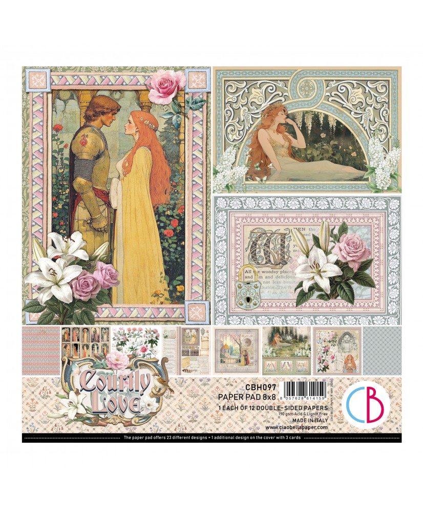 Courtly Love  Pad 8"x8" 12/Pkg (Pre-order)