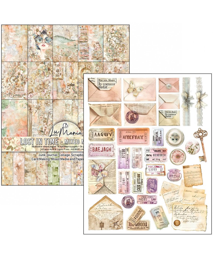Mixed Media book Lost in Time  A4 Maxi (Pre-order)