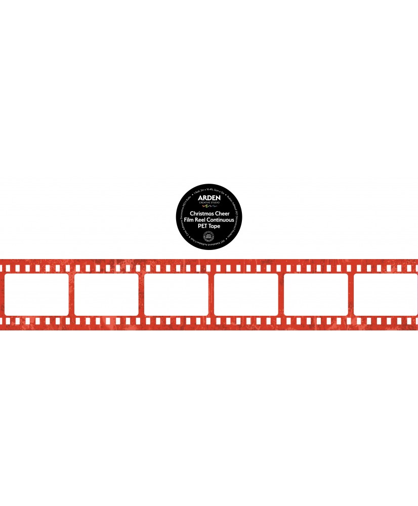 Christmas Cheer Film Reel Continuous PET Tape (Pre-Order)