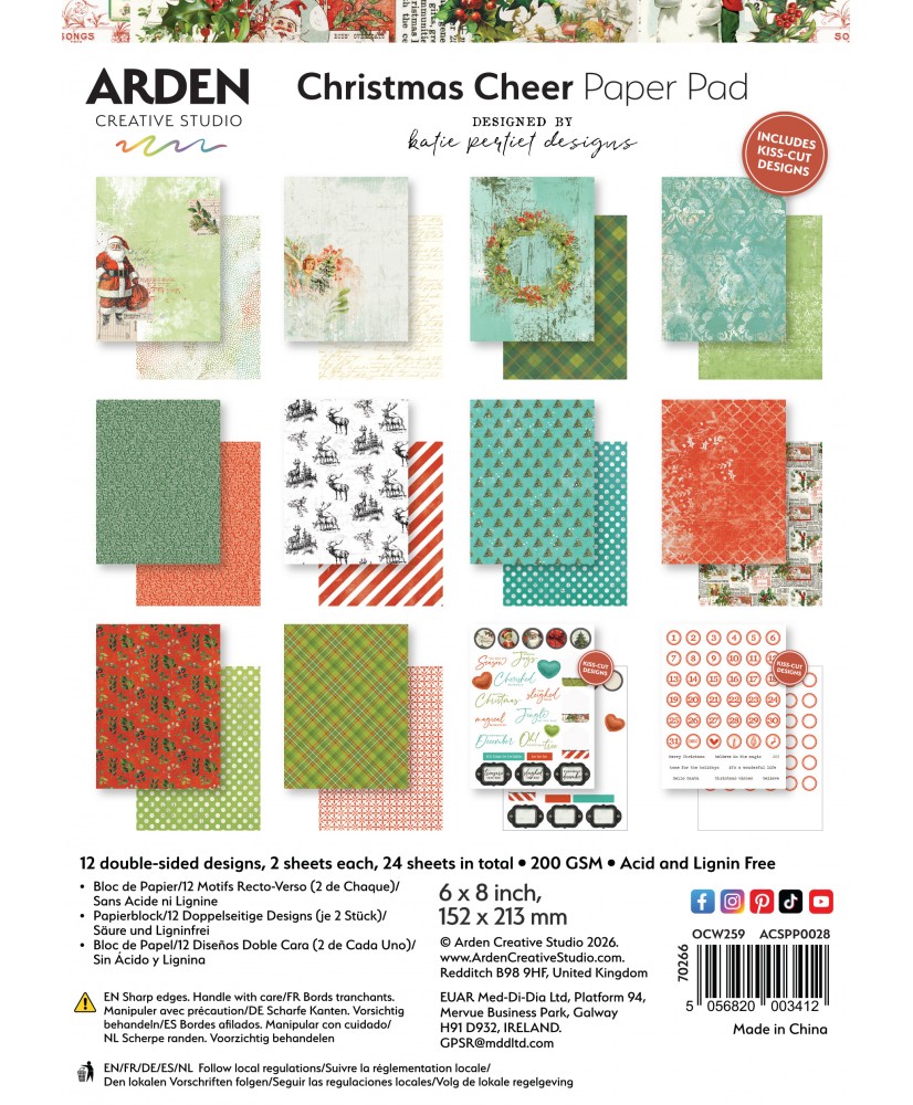 Christmas Cheer 6in x 8in Paper Pad (Pre-Order)