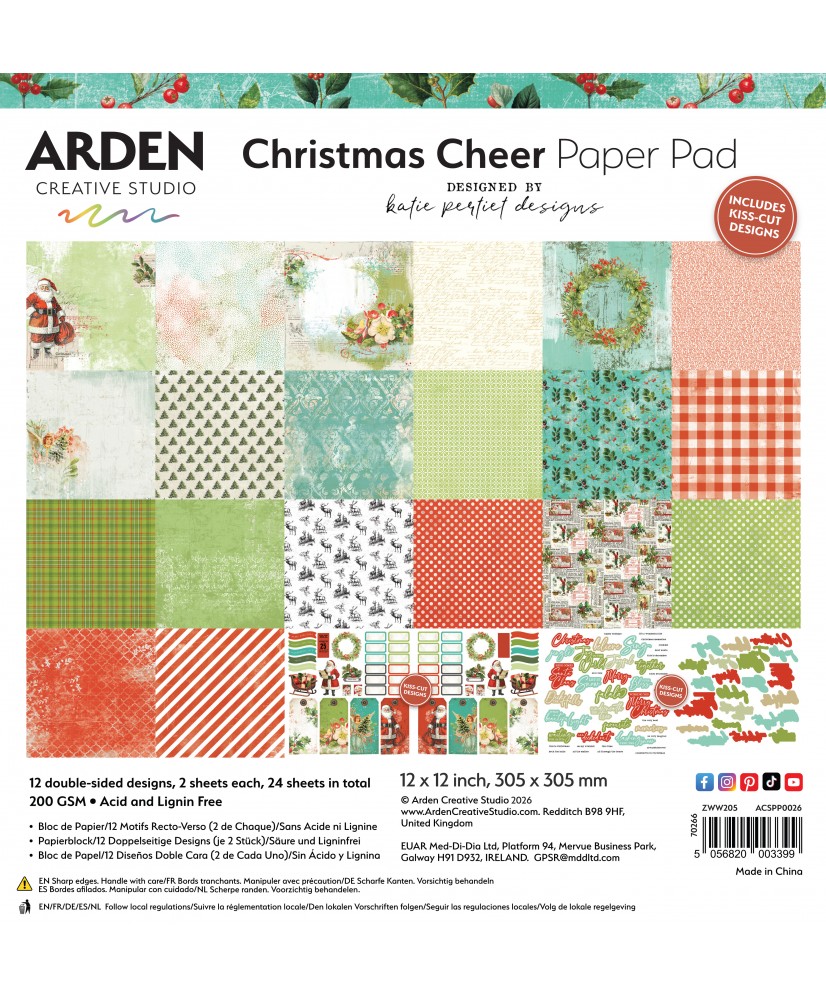 Christmas Cheer 12in x 12in Paper Pad (Pre-Order)