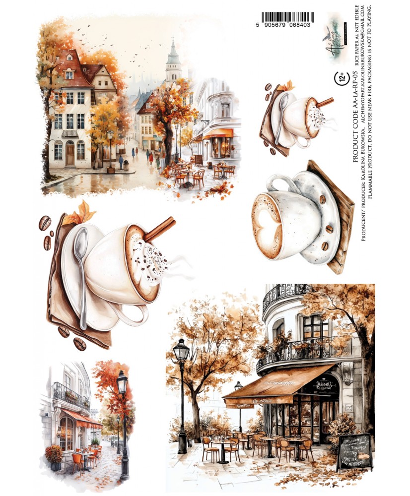 Lovely Autumn - Rice Paper 05 A4