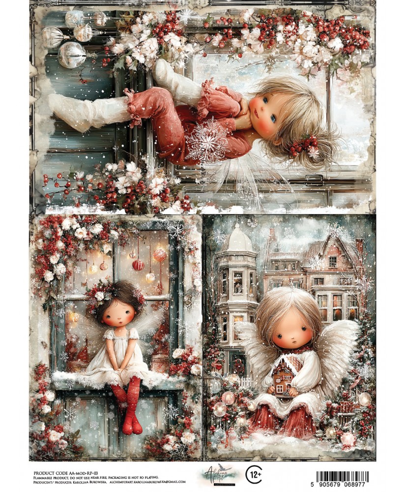 The Magic of December - Rice Paper 03 A4