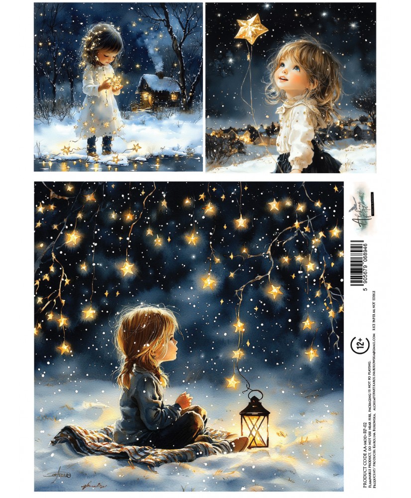 The Magic of December - Rice Paper 02 A4