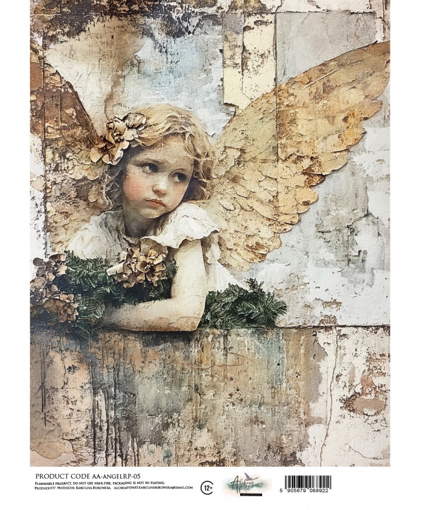 The Magic of December - Angel - Rice Paper 05 A4