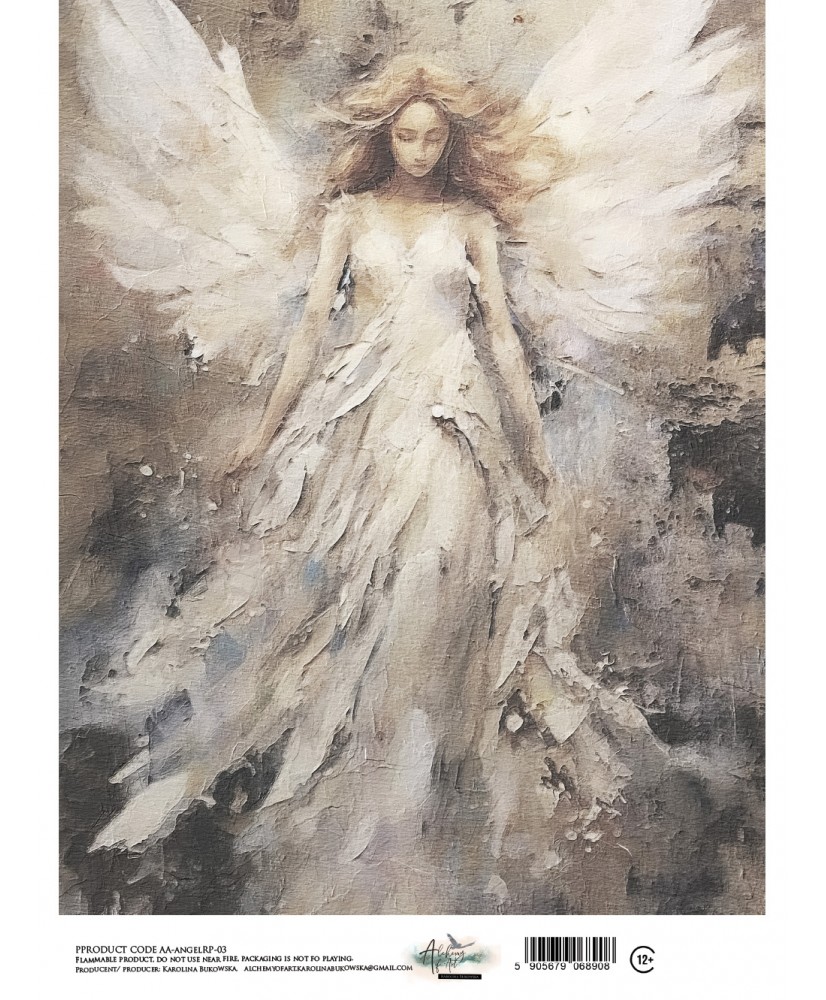 The Magic of December - Angel - Rice Paper 03 A4