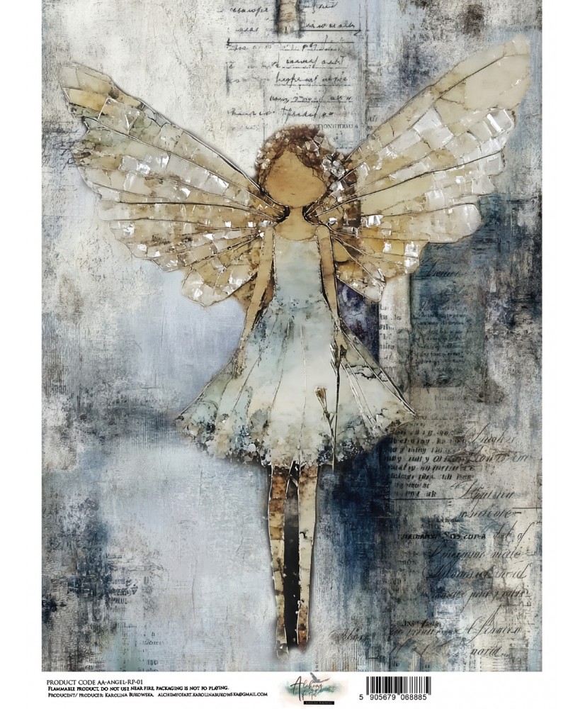 The Magic of December - Angel - Rice Paper 01 A4
