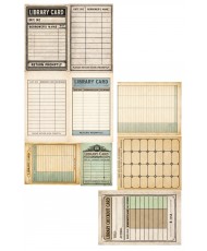 In the Library - Set of Cutting Sh  6X12 6 Sh