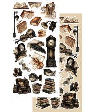 In the Library - Set of Cutting Sh 6X12 6 Sh