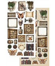 In the Library - Set of Cutting Sh 6X12 6 Sh