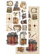 In the Library - Set of Cutting Sh 6X12 6 Sh