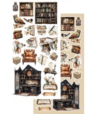 In the Library - Set of Cutting Sh 6X12 6 Sh