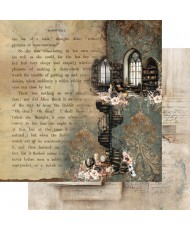 In the Library - Scrapbooking paper set 8x8 12Pg