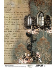 In the Library - Rice Paper...