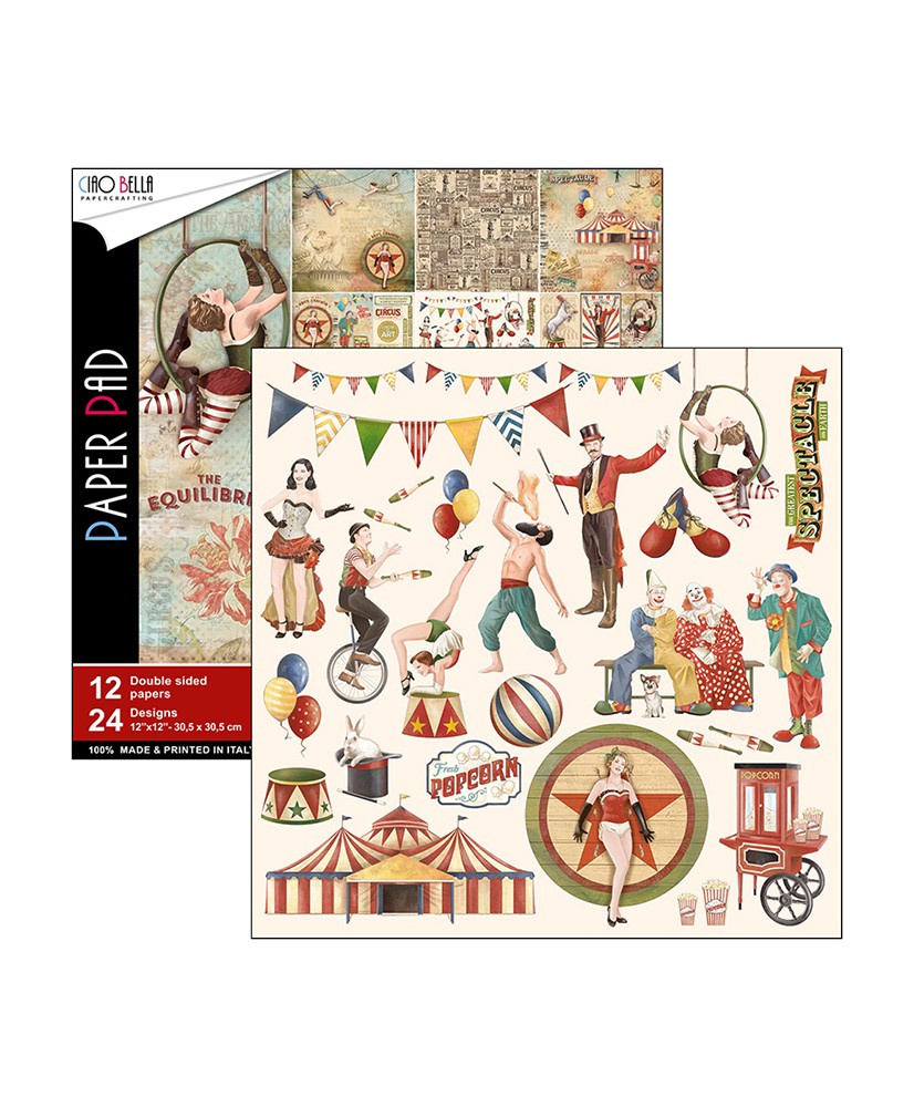 The Greatest Show Paper Pad 12 x 12-12 sheets