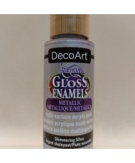 Gloss Enamel Shimmering Silver 2OZ