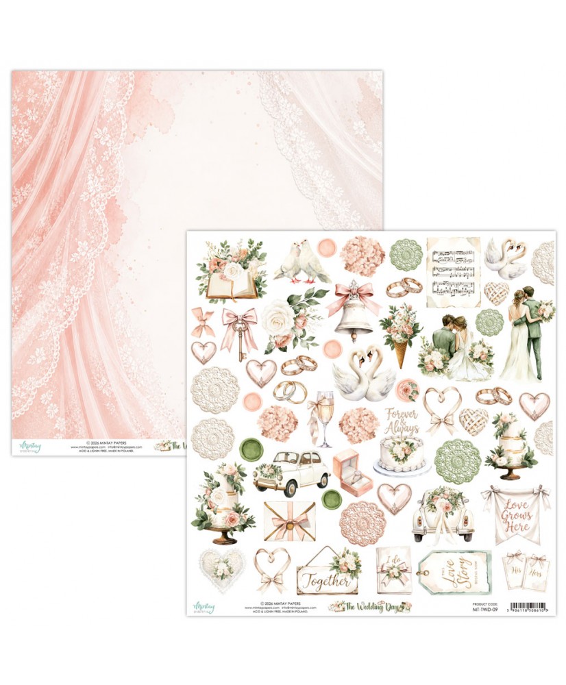 The Wedding Day - 12 x 12 Elements Paper(Pre-order)