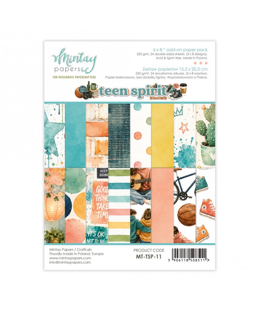 Teen Spirit - 6 x 8 Add-On Paper Set, 24Sh (Pre-order)