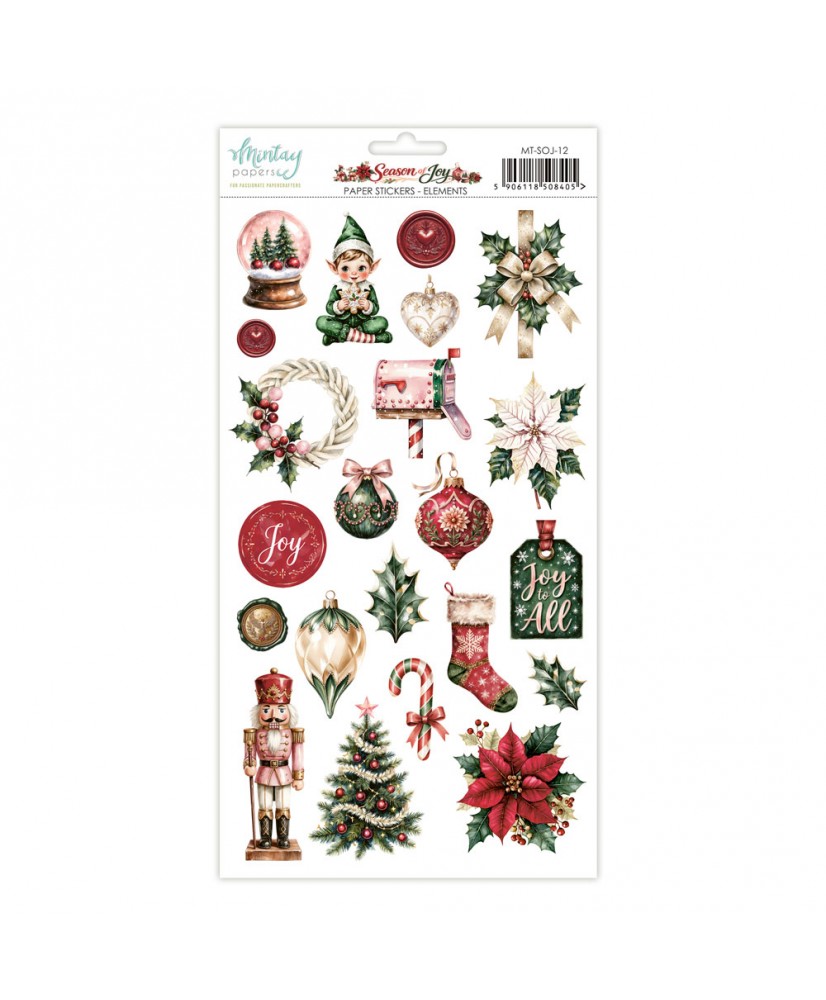 Season of Joy - 6 x 12 Paper Stickers - Elements(Pre-order)