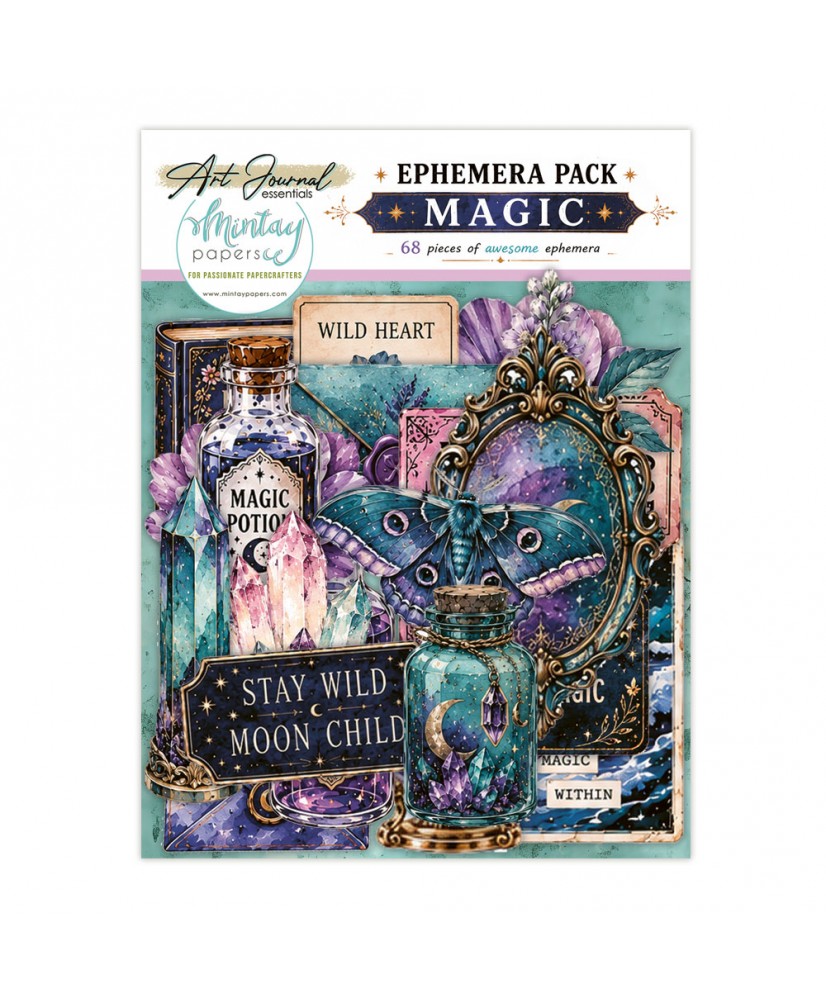 Art Journal Ephemera Pack - Magic, 68 pcs(Pre-order)