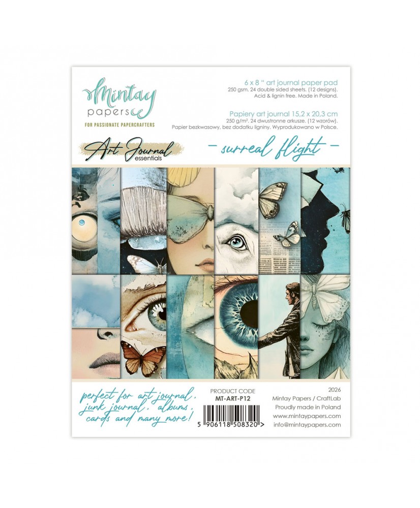 6 x 8 Art Journal Paper Pad - Surreal Flight(Pre-order)
