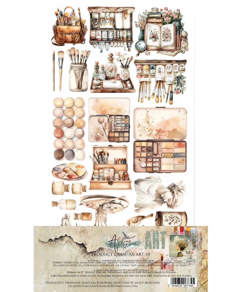 Art - Set of  SELF-CUTTING 6X12 6 Sheets
