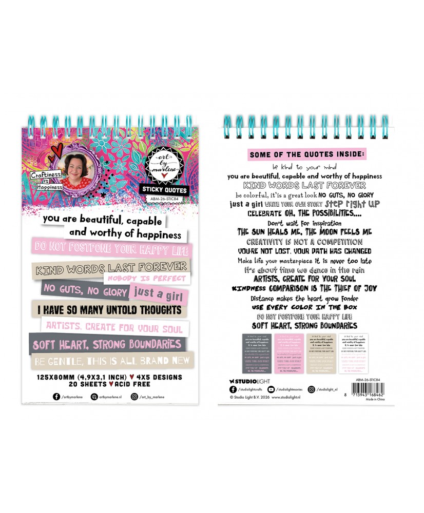 ABM Sticky Quotes Quotes 74x115x8mm 20Sh(Pre-order)