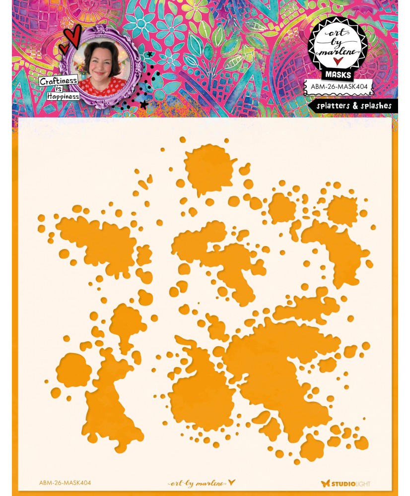 ABM Mask Splatters & splashes 203x203x1mm(Pre-order)