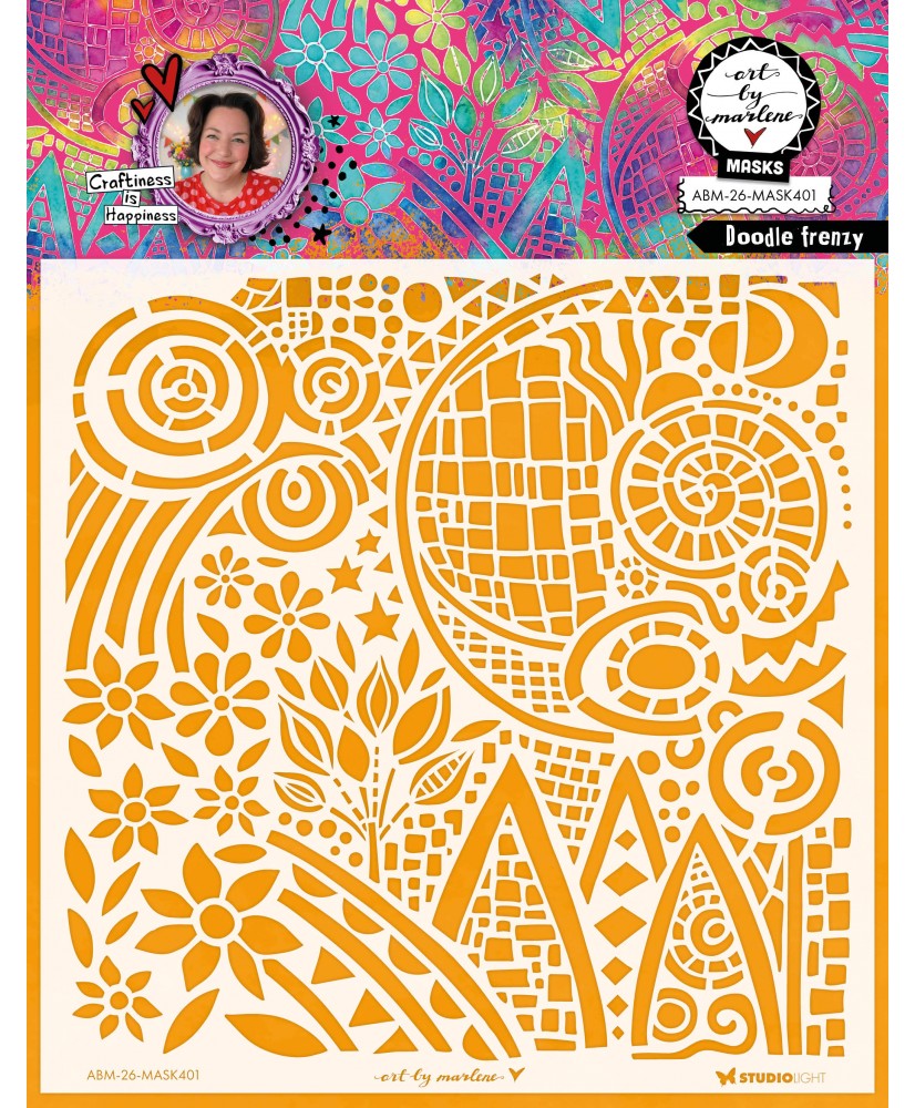 ABM Mask Doodle Frenzy 203x203x1mm(Pre-order)